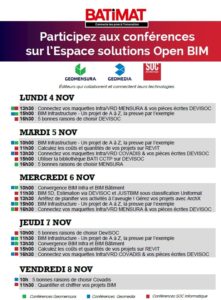 Programme Batimat 2019 Conférences