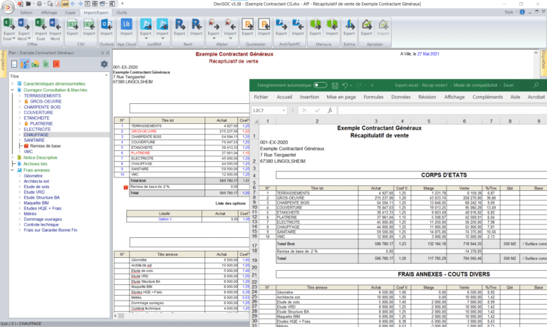 Pack Intégral avec récapitulatif de ventes et Import Export vers Excel Pack Intégral avec récapitulatif de ventes et Import Export vers Excel