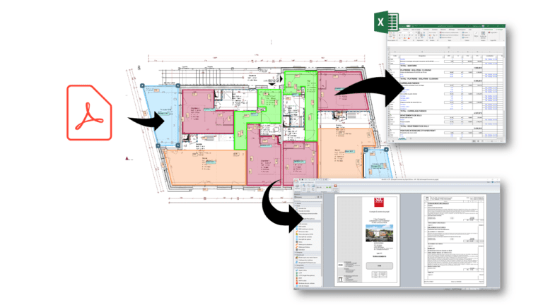 Logiciel d'estimation des coûts et métrés sur plans PDF