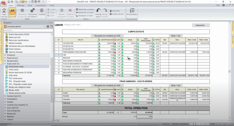 Récapitulatif de ventes avec DeviSOC