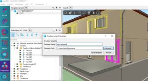 Enregistrement projet modèle sur JustBIM logiciel de métrés et de chiffrage