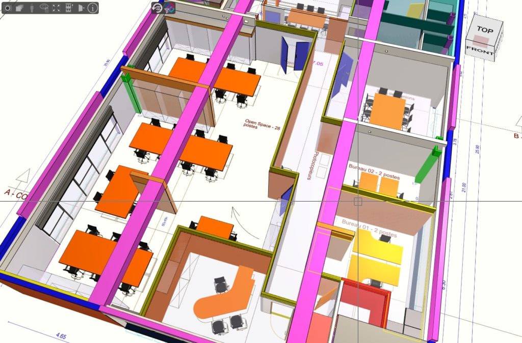 Visualisation plans 2D JustBIM