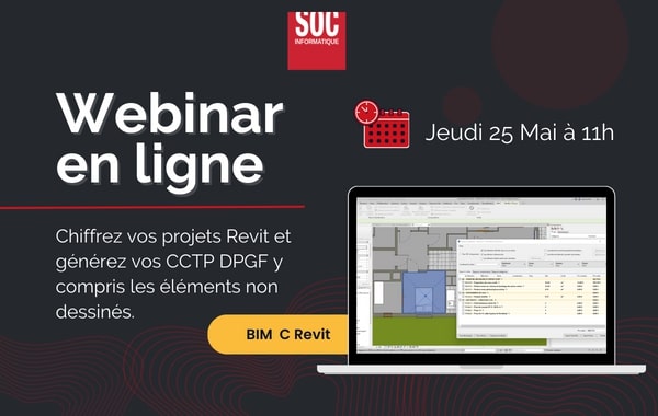 Chiffrez vos projets REVIT et générez vos CCTP DPGF y compris les éléments non dessinés