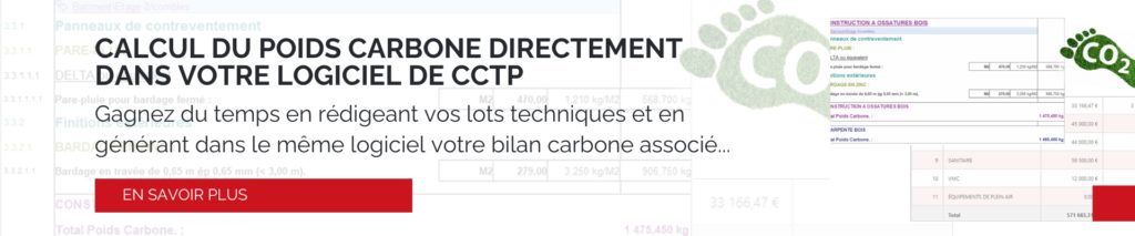 Calcul du poids carbone dans la construction