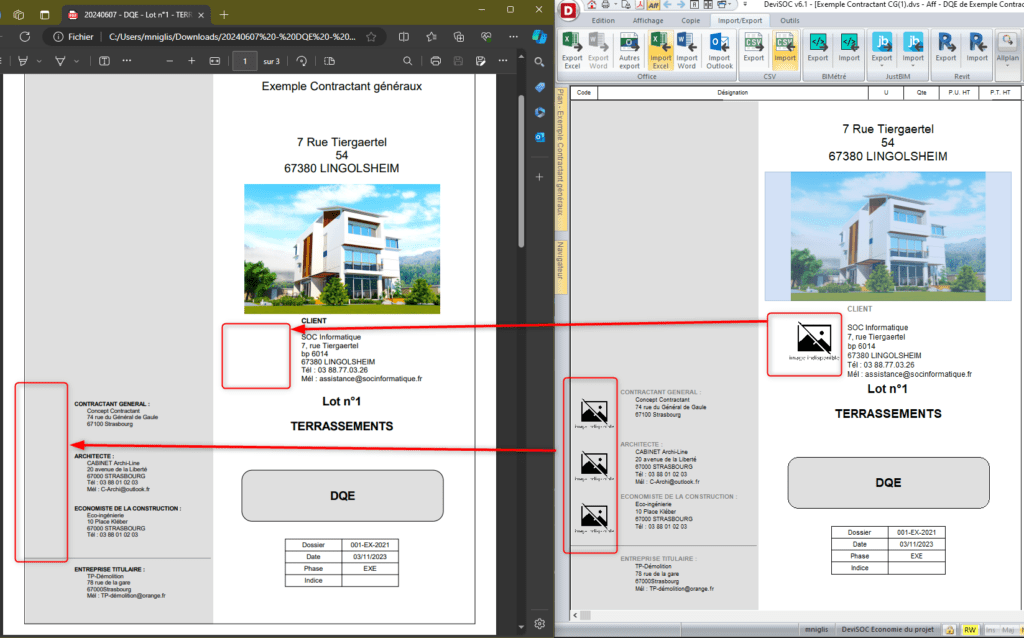 Masquage des images