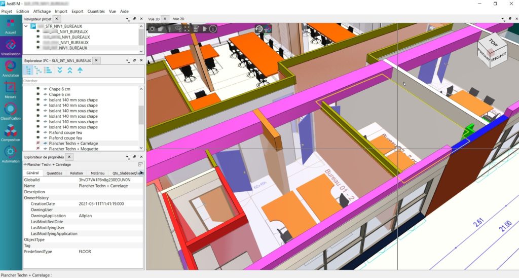 Intégration de plans 2D dans les maquettes JustBIM