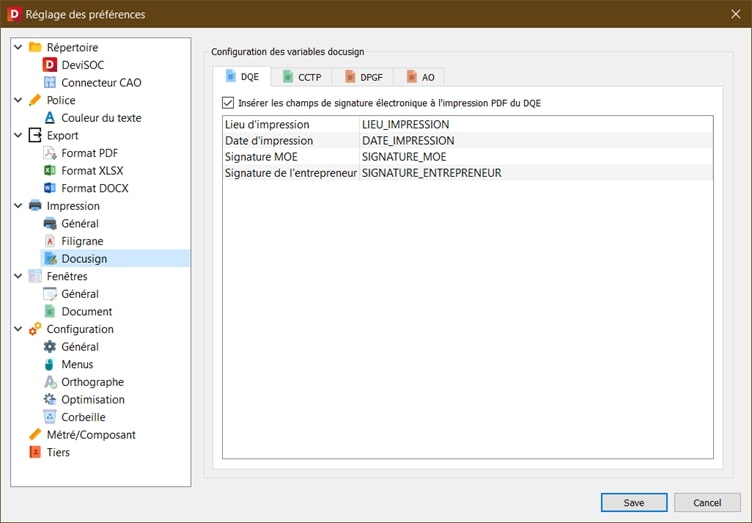 Signature électronique DeviSOC logiciel rédaction CCTP