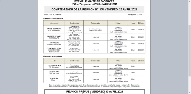Suivi financier pour architecte DeviSOC logiciel de métrés