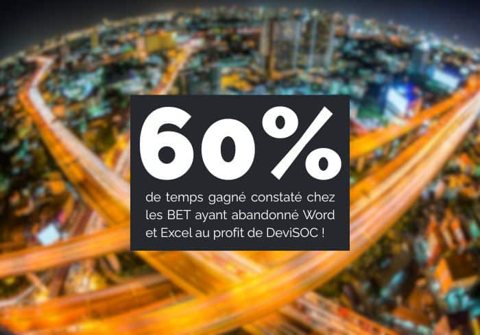 60% de temps gagné