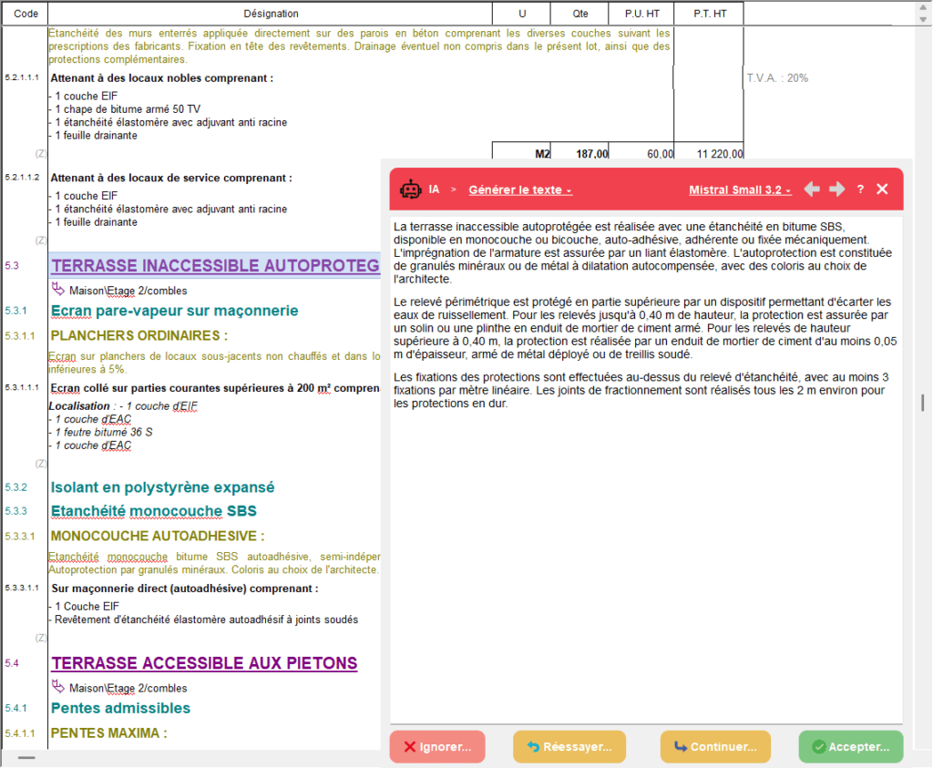 Rédiger - Corriger - Améliorer les descriptifs dans CCTP