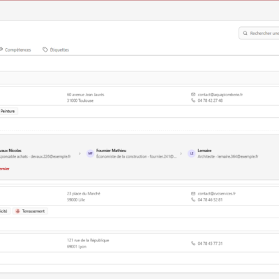 carnet d adresses dans SOC Online